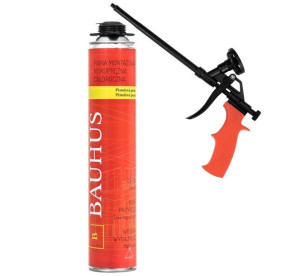 Pistolet Do Piany + Piana Montażowa Bauhus