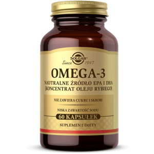 Omega 3 Suplement Źródło Epa I Dha Suplement Diety Solgar 60 Kapsułek