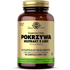 Pokrzywa Ekstrakt Z Liści Solgar 60 Kapsułek Suplement Diety