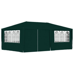 Namiot imprezowy ze ściankami, 4x6 m, zielony, 90 g/m²
