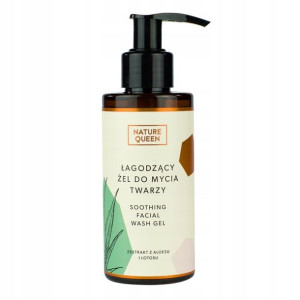 NATURE QUEEN Łagodzący żel do mycia twarzy 150ml