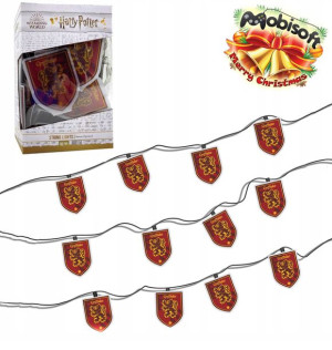 Harry Potter Lampki Ozdobne / Girlanda Gryffindor