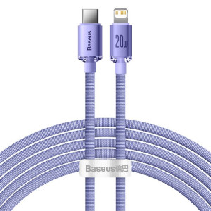 Baseus Kabel bezbarwny Shine Typ C na Lightning PD 20W 2 metry CAJY000305 f