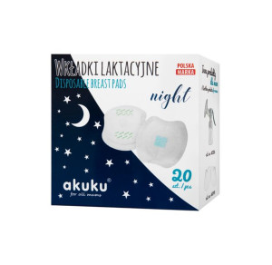Akuku wkładki laktacyjne night 20 szt.