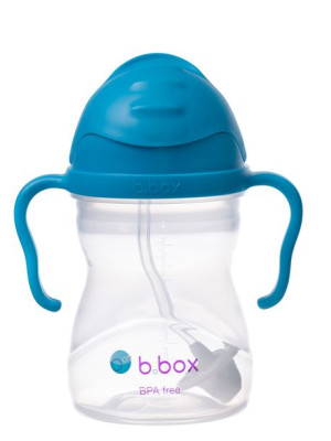 B.Box Bidon Ze Słomką 240 ml - kobaltowy
