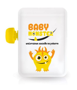 Baby Monster Saszetka wielorazowa do musów 100 ml
