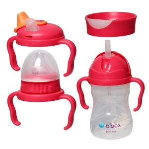 B.Box - kubek 4w1, zestaw 240ml, malinowy