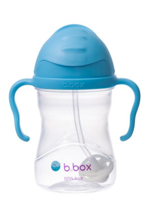 B.Box Bidon Ze Słomką 240 ml - borówkowy