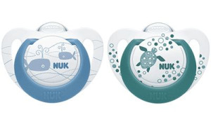NUK - Smoczek uspokajający 0-6 mies. (silikon) GENIUS COLOR, 2 szt