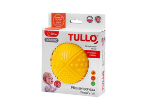 Tullo Piłka sensoryczna 4 faktury żółta