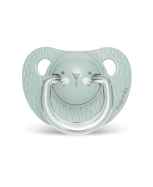 Suavinex SMOCZEK ANATOMICZNY silikonowy HYGGE 0-6M KOTEK MIĘTOWY