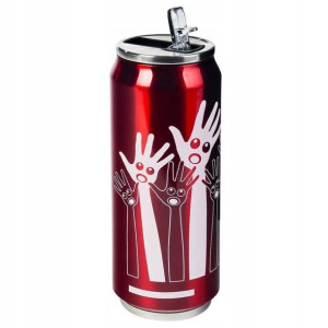 Termos Termokubek Stal Trzyma 12h Hands Red 0,5l