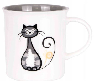 Kubek Gatunkowa Porcelana Kot 330ml.