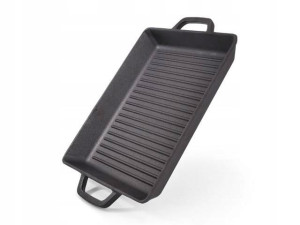 Patelnia Grillowa Żeliwna 32x27cm. Fissman Dania