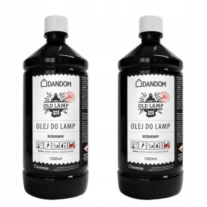 Zestaw Olej Do Lamp Naftowych Świec Bezwonny 2x1l