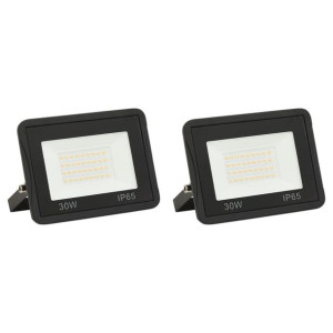 Reflektory LED, 2 szt., 30 W, ciepłe białe światło