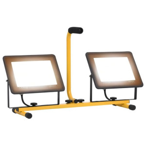 Reflektor LED z uchwytem, 2x100 W, ciepłe białe światło