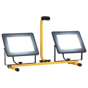 Reflektor LED ze uchwytem, 2x100 W, zimne białe światło