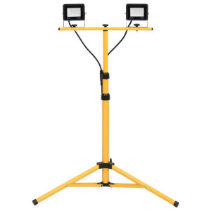 Reflektor LED ze stojakiem, 2x20 W, zimne białe światło