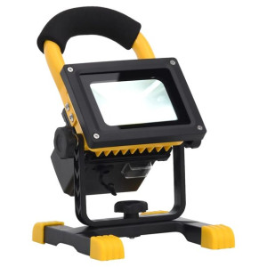 Reflektor LED, akumulator i uchwyt, 20 W, zimne białe światło