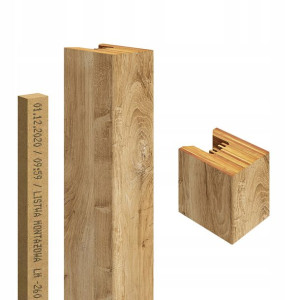 275 Cm Lamele Premium Panel Dekoracyjny Ściana Dąb