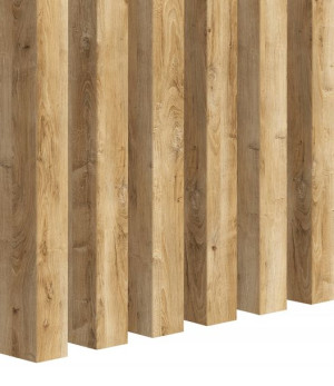 3D LAMELE PREMIUM PANELE ŚCIENNE Dąb naturalny 12s