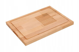 DESKA DREWNIANA RZEŹBIONA 30 cm gruby blok BUK
