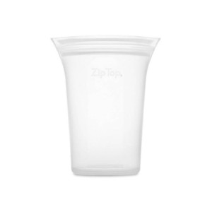 Pojemnik silikonowy eko średni Cup M Zip Top - frost