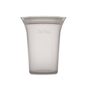 Pojemnik silikonowe opakowanie na żywność Cup M Zip Top - grey