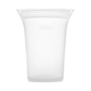 Pojemnik silikonowe opakowanie Zip Top Cup Large 0,71 l - frost