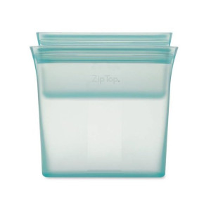 Zestaw 3 silikonowych torebek Zip Top na kanapki - teal