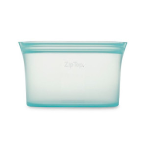 Silikonowy pojemnik na kosmetyki Zip Top Medium Dish - teal