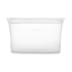 Silikonowy lunchbox Zip Top Large Dish 946 ml - frost