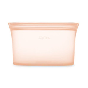 Silikonowy pojemnik na lekarstwa Zip Top Large Dish 946 ml - peach