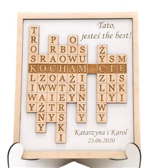 Prezent dla Taty Dzień Ojca Ramka Upominek Grawer imię