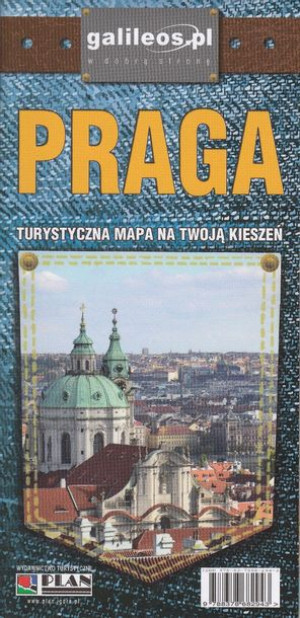 PRAGA Czechy mapa 1:11T LAMINOWANA PLAN