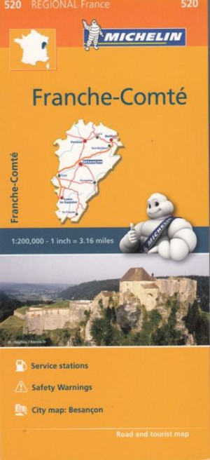 FANCHE COMTE Francja mapa drogowa MICHELIN