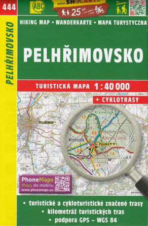 PELHRIMOVSKO Czechy mapa turystyczna SHOCart