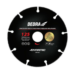 Dedra Hr1002 Tarcza Do Cięcia Drewna Tworzyw 125mm