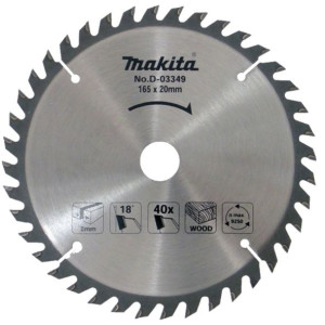 MAKITA Tarcza tnąca do drewna 165 mm D-03349
