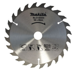 MAKITA D-03333 piła tarcza do drewna 165x20mm 24z