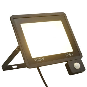 Reflektor LED z czujnikiem, 100 W, ciepłe białe światło