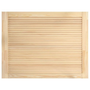 Drzwi żaluzjowe, lite drewno sosnowe, 39,5 x 59,4 cm