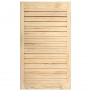 Drzwi żaluzjowe, lite drewno sosnowe, 99,3 x 49,4 cm