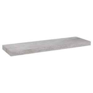 Półka ścienna, szarość betonu, 80x23,5x3,8 cm, MDF