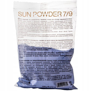 SunPowder rozjaśniacz do włosów 7/9 500g