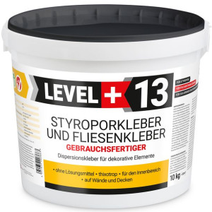 Klej do Płytek Dekoracyjnych 10kg do płytek Gipsowych Styropianu Level+13