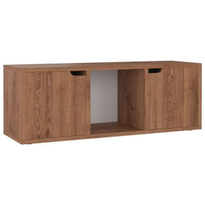 Szafka pod telewizor, brązowy dąb, 88,5x27,5x30,5 cm, płyta