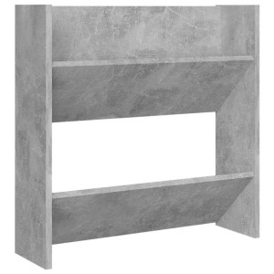 Półka ścienna na buty, szara, 60x18x60 cm, płyta wiórowa