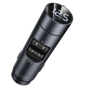 Baseus Transmiter FM Bluetooth Ładowarka 2x USB